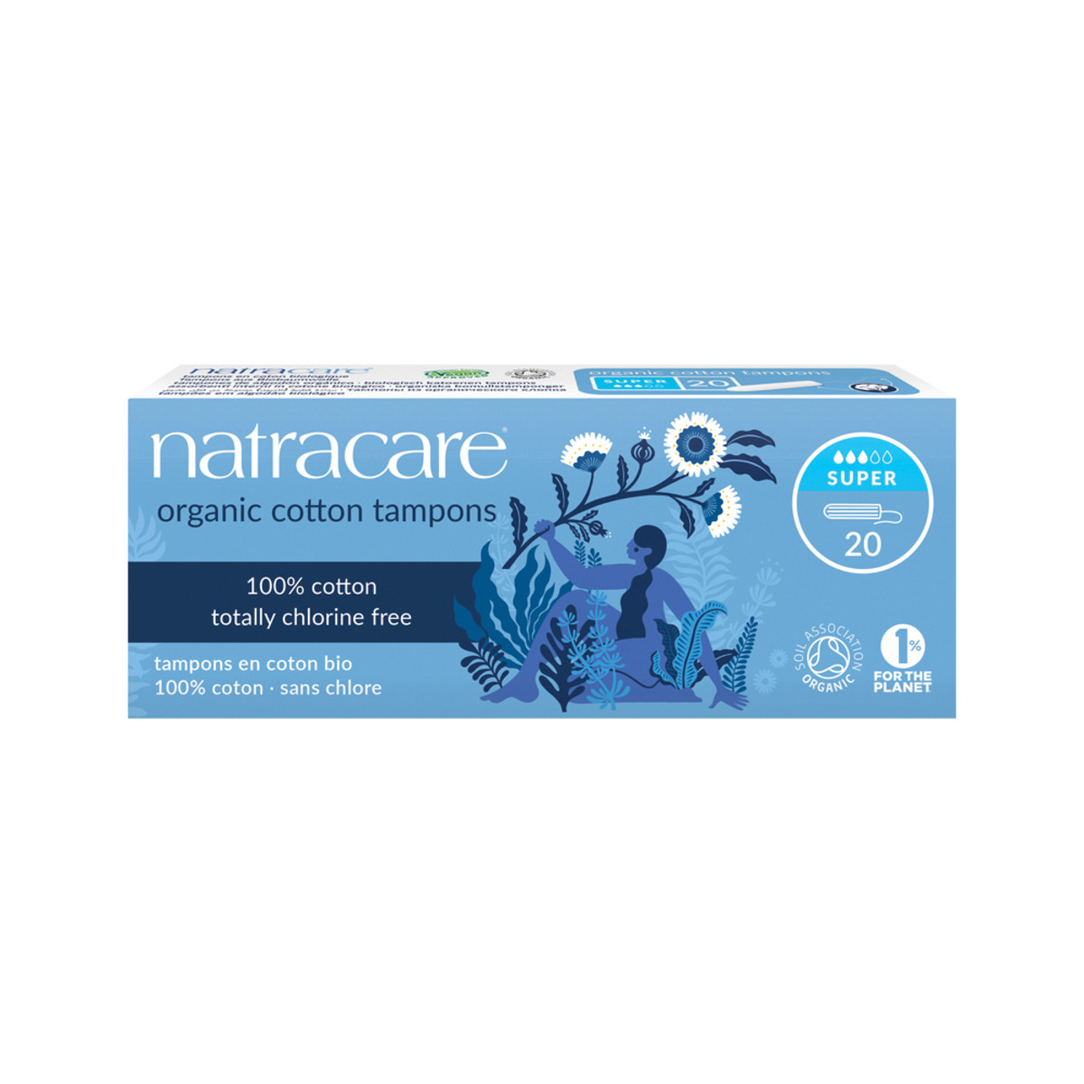 Natracare Organic Cotton Tampons Super x 20 Pack